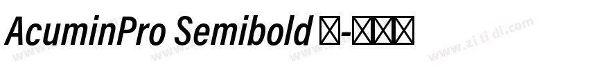 AcuminPro Semibold 字字体转换 AcuminPro Semibold 字字体转换